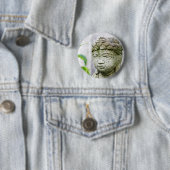 Boeddha-hoofdstandbeeld Ronde Button 5,7 Cm (In situ)