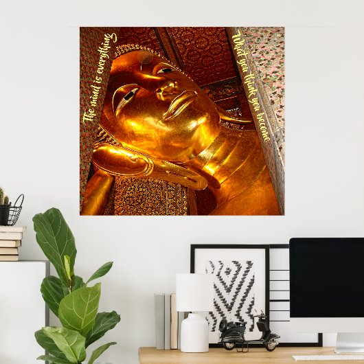 Boeddha Idol - de verlichte Poster (Thuiskantoor)