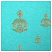 boeddha in blauw stof (Swatch)