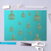 boeddha in blauw tissuepapier (Craft)