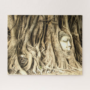Boeddha in boomstammen legpuzzel