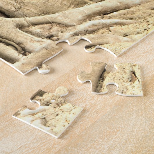 Boeddha in boomstammen legpuzzel (Zijkant)