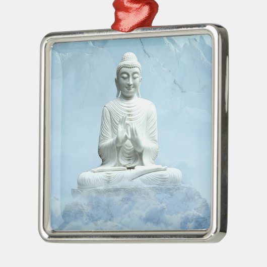 Boeddha in Clouds Metalen Ornament (Links)