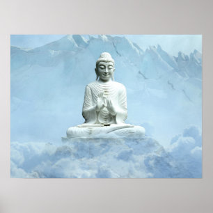 Boeddha in Clouds Poster