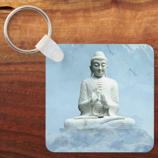Boeddha in Clouds Sleutelhanger (Voorkant)
