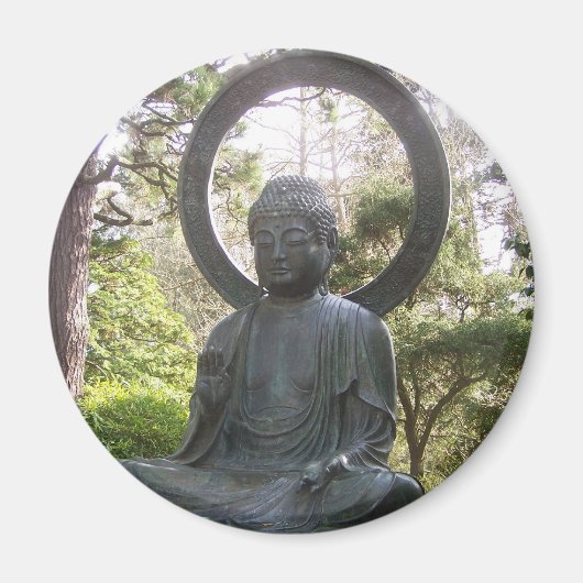 Boeddha in de Japanse Theetuin Magneet (Voorkant)