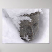 Boeddha in de winter poster (Voorkant)