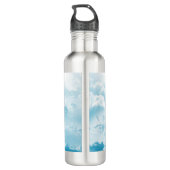 Boeddha in de wolken meditatief waterfles (Achterkant)