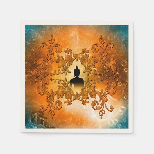 Boeddha in de zonsondergang servet (Voorkant)