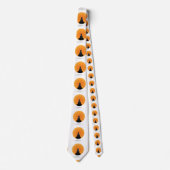 boeddha in de zonsopgang, boeddhisme,zen, stropdas (Voorkant)