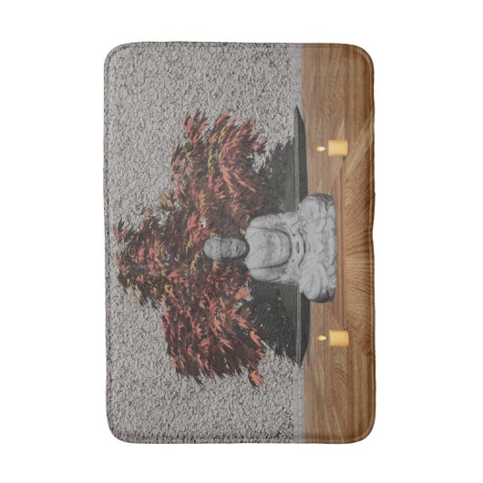 Boeddha in een kamer - 3D rendering Badmat (Voorkant Verticaal)