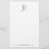Boeddha in het wit | Serene-medium en kalm Briefpapier (Voorkant)