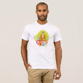 Boeddha in lentevloer t-shirt (Voorkant volledig)