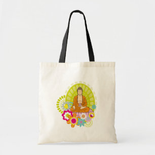 Boeddha in lentevloer tote bag