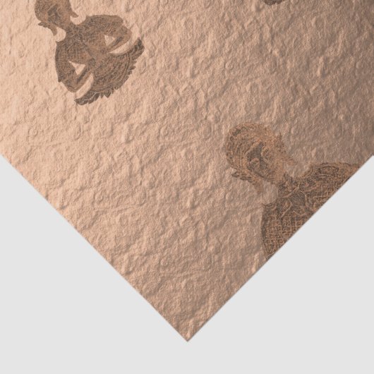 boeddha in marsala - verpakkingspapier tissuepapier (Detail)