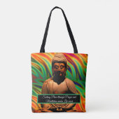 Boeddha in meditatie tote bag (Achterkant)