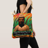 Boeddha in meditatie tote bag (Dichtbij)
