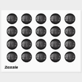 Boeddha in Oval Ronde Sticker (Vel)