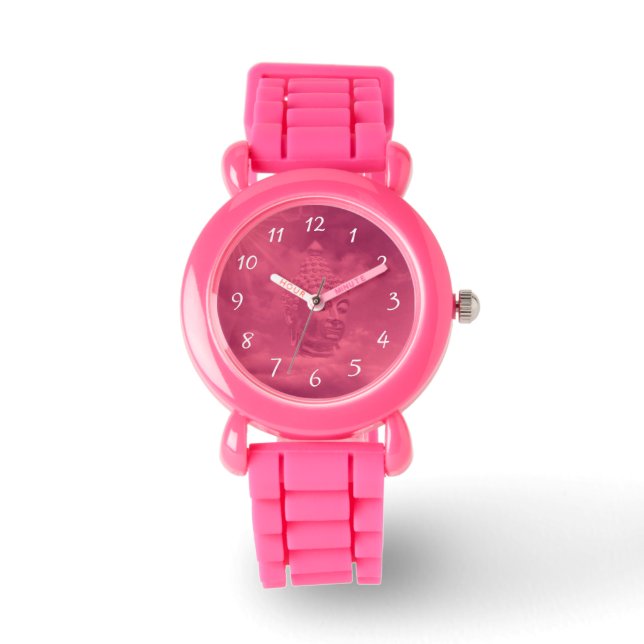 boeddha in roze horloges (Voorkant)