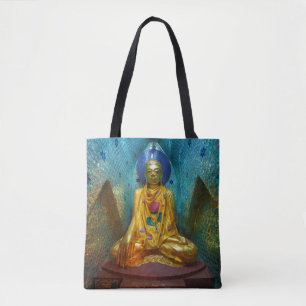 Boeddha in Sierlijke Niche Tote Bag