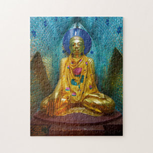 Boeddha in sierlijke nis legpuzzel