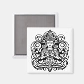 Boeddha in vrede magneet (Voorkant / Achterkant)