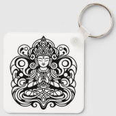 Boeddha in vrede sleutelhanger (Achterkant)
