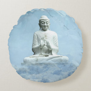 Boeddha in wolken rond kussen