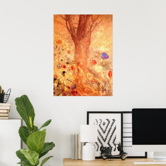 Boeddha in Zijn Poster van Jeugd Druk door Redon (Thuiskantoor)