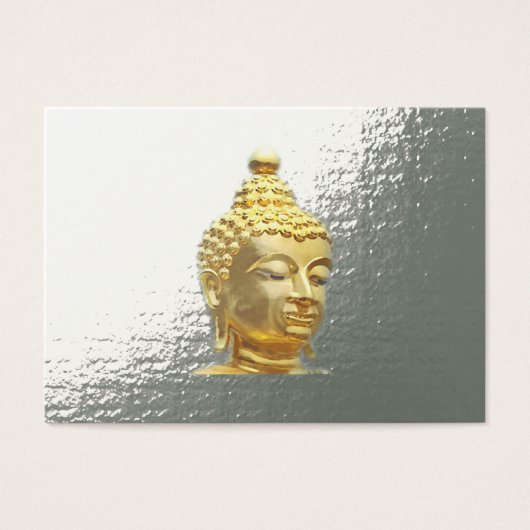 boeddha in zilver visitekaartje (Voorkant)