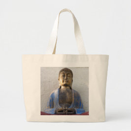Boeddha-inspiratie, meditatie, tweezijdige canvas grote tote bag