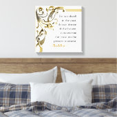 Boeddha Inspirerend Cadeau moment citaten Canvas Afdruk (Insitu (Slaapkamer))