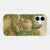 Boeddha iPhone 16 Hoesje (Achterkant horizontaal)