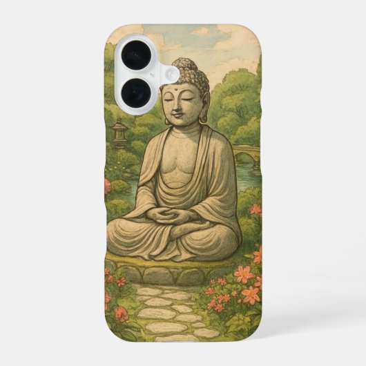 Boeddha iPhone 16 Hoesje (Achterkant)