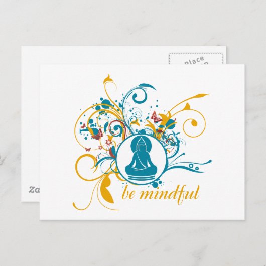 Boeddha is geweldig briefkaart (Voorkant / Achterkant)