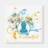 Boeddha is geweldig magneet (Voorkant)