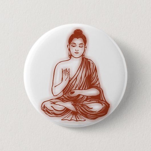 Boeddha-knop Ronde Button 5,7 Cm (Voorkant)