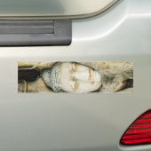 Boeddha kop in de Varkenshouding ... Ayutthaya, Th Bumpersticker (Op auto)