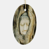 Boeddha kop in de Varkenshouding ... Ayutthaya, Th Keramisch Ornament (Rechts)