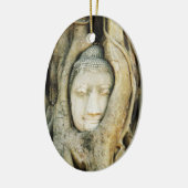 Boeddha kop in de Varkenshouding ... Ayutthaya, Th Keramisch Ornament (Links)