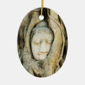 Boeddha kop in de Varkenshouding ... Ayutthaya, Th Keramisch Ornament (Voorkant)