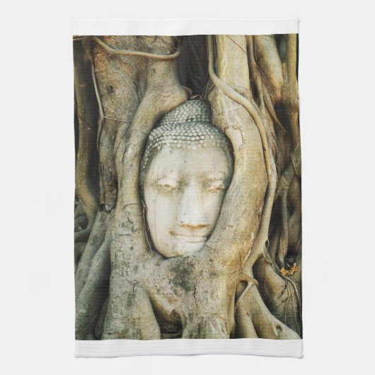 Boeddha kop in de Varkenshouding ... Ayutthaya, Th Theedoek (Verticaal)