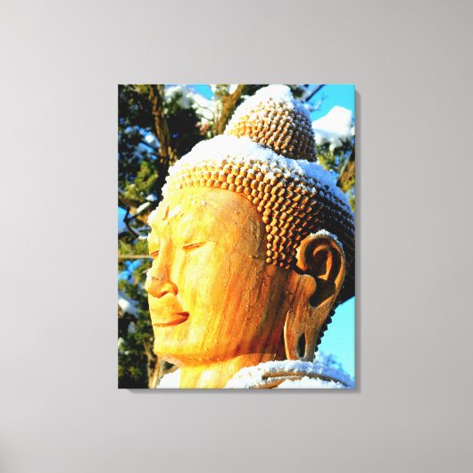 boeddha kopdoek canvas afdruk (Voorkant)