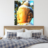 boeddha kopdoek canvas afdruk (Insitu (Slaapkamer))