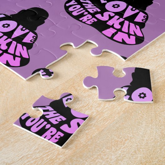 Boeddha Liefde Paars Legpuzzel (Zijkant)