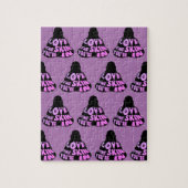 Boeddha Liefde Paars Legpuzzel (Verticaal)