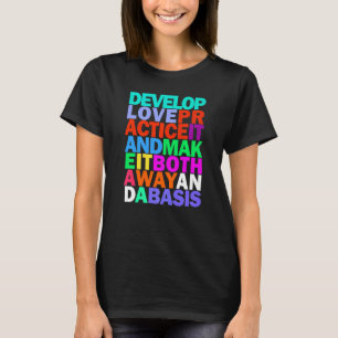Boeddha liefde regenboog Inspirerend citaat T-shirt