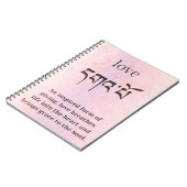 Boeddha liefdessymbool notitieboek (Linkerzijde)