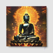 Boeddha Logo Wit Gelinieerd Gastenboek (Achterkant)