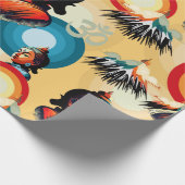 Boeddha Lord Retro Pop Kunstportret Cadeaupapier (Hoek)